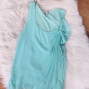 Forever 21 Chiffon Tank Top Mint Green Size M